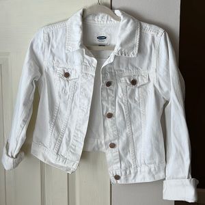 Old Navy white denim jacket, SP